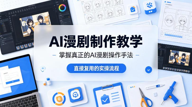 AI漫剧制作教学，带你掌握真正的AI漫剧操作手法，直接复用的实操流程 图1