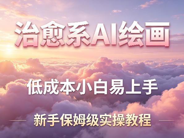 治愈系AI绘画提示词项目，低成本小白易上手，每天10分钟，新手保姆级实操教程 图1