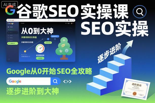 谷歌SEO实操课，Google从0开始SEO全攻略，逐步进阶到大神（更新26年） 图1