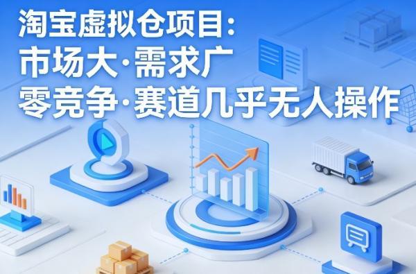 淘宝虚拟仓项目，市场大，需求广，零竞争，赛道几乎没人操作（更新0410） 图1