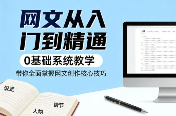 网文从入门到精通，0基础系统教学，带你全面掌握网文创作核心技巧 图1
