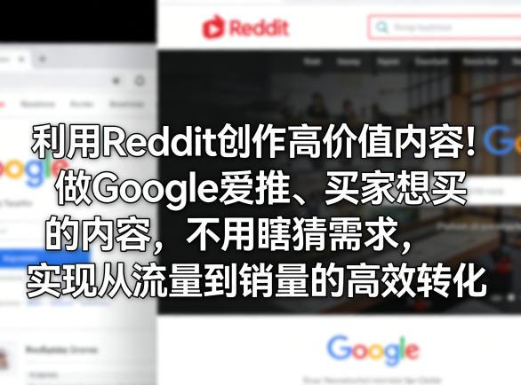 利用Reddit创作高价值内容！做Google爱推、买家想买的内容，不用瞎猜需求，实现从流量到销量的高效转化 图1
