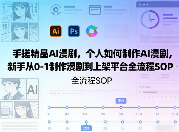 手搓精品AI漫剧，个人如何制作AI漫剧，新手从0-1制作漫剧到上架平台全流程SOP 图1