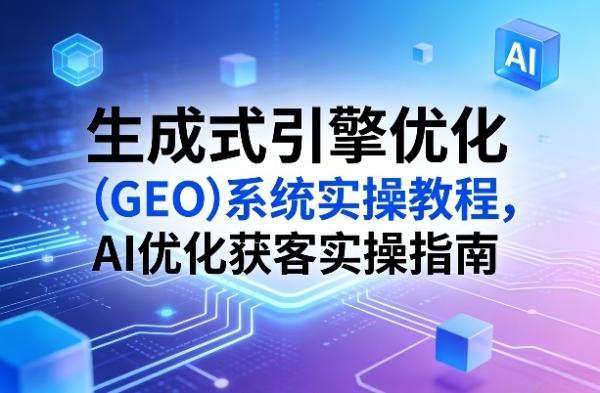 生成式引擎优化(GEO)系统实操教程,AI优化获客实操指南 图1