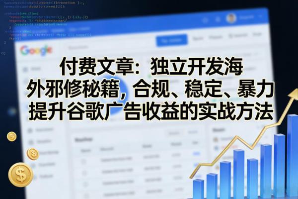 付费文章：独立开发海外邪修秘籍，合规、稳定、暴力提升谷歌广告收益的实战方法 图1