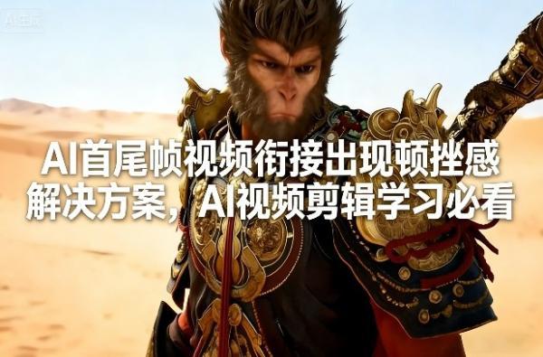 AI首尾帧视频衔接出现顿挫感解决方案，AI视频剪辑学习必看 图1