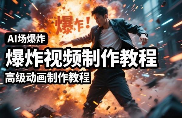AI场景爆炸视频制作教程，利用人物实拍视频制作出高级的动画特效 图1