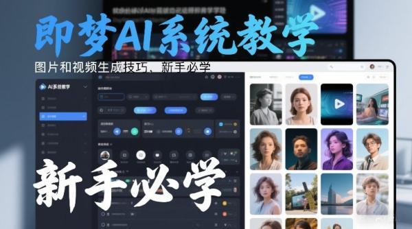 即梦AI系统教学，图片和视频生成技巧，新手必学 图1