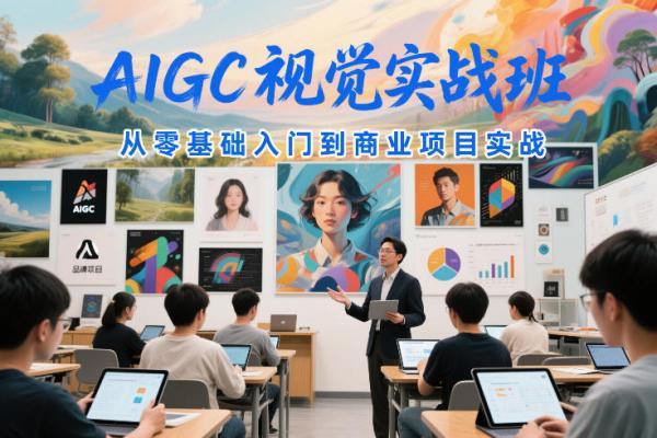 AIGC视觉实战班，从零基础入门到商业项目实战 图1