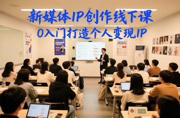 新媒体IP创作线下课，0入门打造个人变现IP 图1