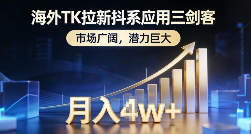 海外TK拉新抖系应用三剑客，市场广阔，潜力巨大，月入1w+ 图1