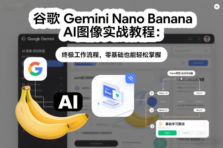 谷歌Gemini Nano Banana AI图像实战教程：终极工作流程，零基础也能轻松掌握 图1