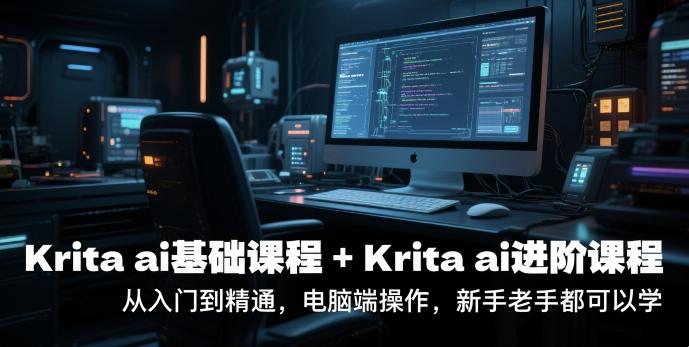 krita ai基础课程+Krita ai进阶课程，从入门到精通，电脑端操作，新手老手都可以学 图1