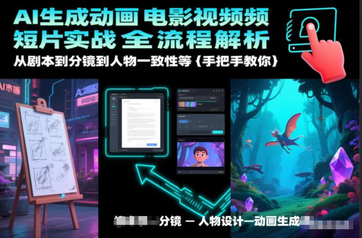 AI生成动画电影视频短片实战全流程解析，从剧本到分镜到人物一致性等手把手教你 图1