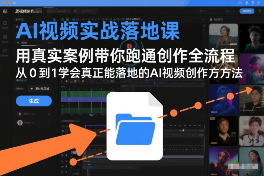 AI视频实战落地课，用真实案例带你跑通创作全流程，从0到1学会真正能落地的AI视频创作方法 图1