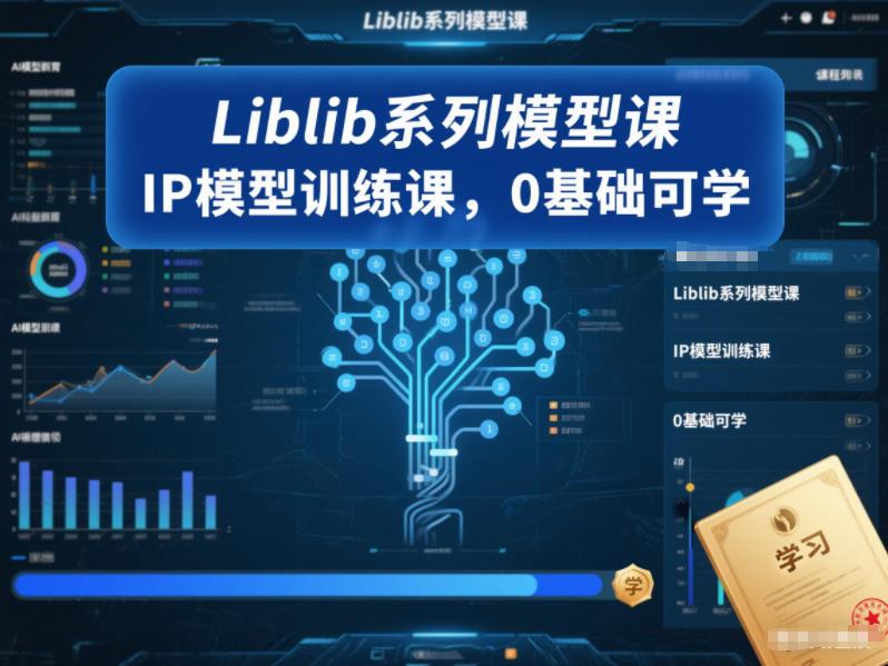 Liblib系列模型课，IP模型训练课，0基础可学 图1