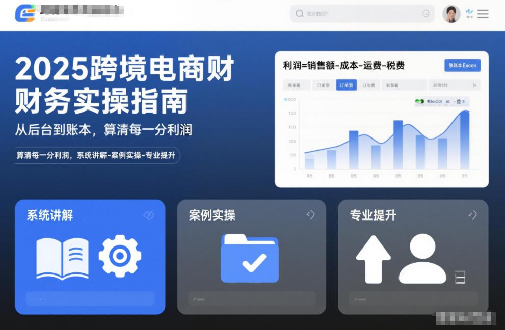 2025跨境电商财务实操指南，从后台到账本，算清每一分利润，系统讲解-案例实操-专业提升 图1