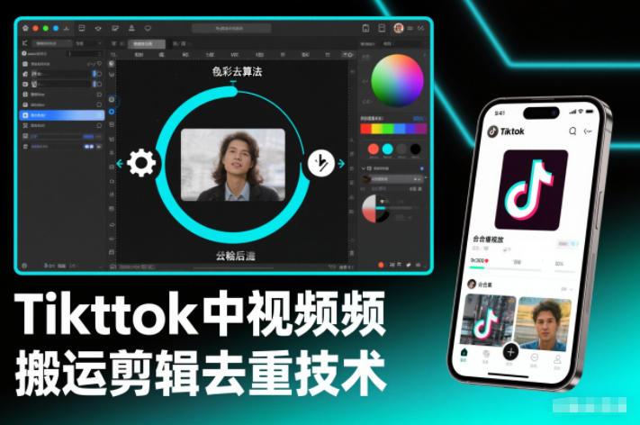 Tiktok中视频纯搬运剪辑去重技术，外来技术，自行测试 图1