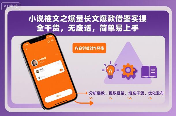 小说推文之爆量长文爆款借鉴实操，全干货，无废话，简单易上手 图1