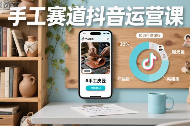 手工赛道抖音运营课,手工赛道流量运营 图1