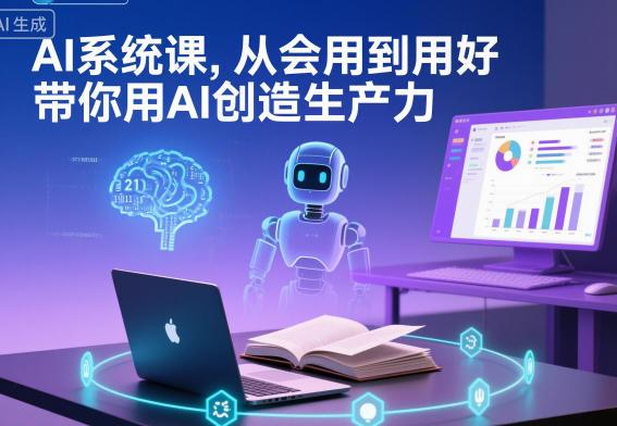 AI系统课，从会用到用好，带你用AI创造生产力 图1