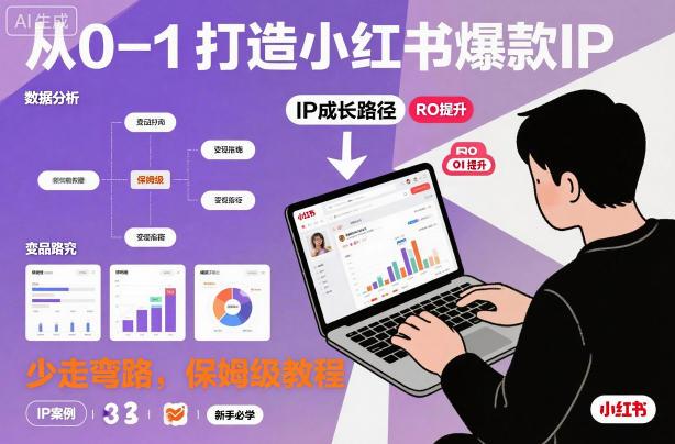 从0-1如何打造一个小红书爆款IP，少走弯路，保姆级教程 图1