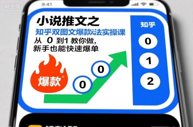 小说推文之知乎双图文爆款玩法实操课，从0到1教你做，新手也能快速爆单 图1