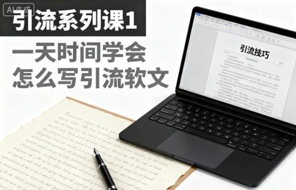引流系列课1，一天时间学会怎么写引流软文 图1