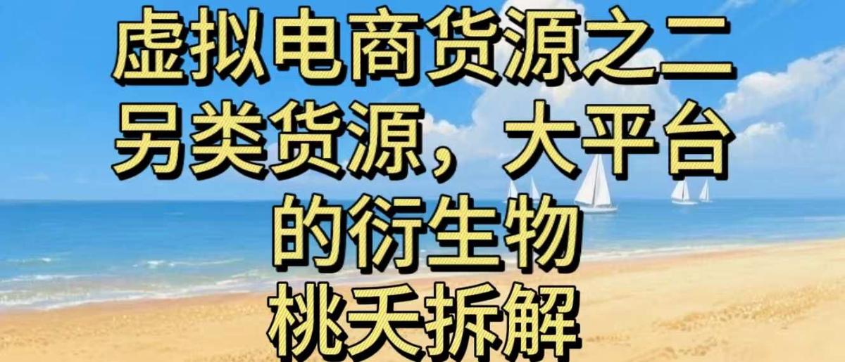 虚拟电商之二—另类的货源，大平台的衍生物 图1