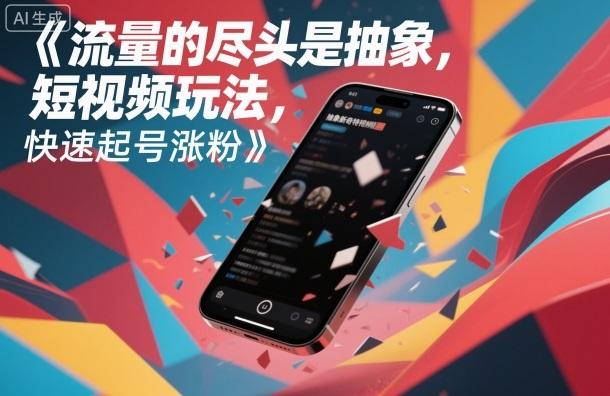 流量的尽头是抽象，抽象新奇特短视频玩法，快速起号涨粉 图1