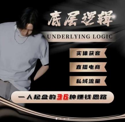 一个人起盘的底层逻辑，私域流量-直播电商-实体获客，一人起盘的36种賺钱思路 图1