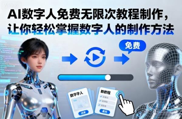 AI数字人免费无限次教程制作，让你轻松掌握数字人的制作方法 图1