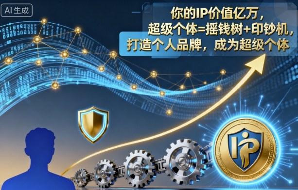 你的IP价值亿万，超级个体=摇钱树+印钞机，打造个人品牌，成为超级个体 图1
