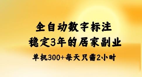 全自动数字标注，稳定3年的蓝海项目，居家也能矩阵开干的副业，单机日入3张+【揭秘】 图1