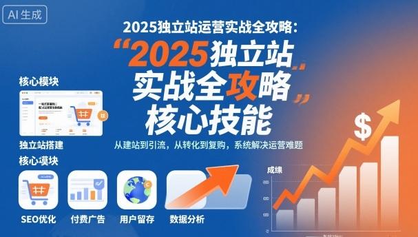2025独立站运营实战全攻略，一站式掌握独立站运营核心技能 图1