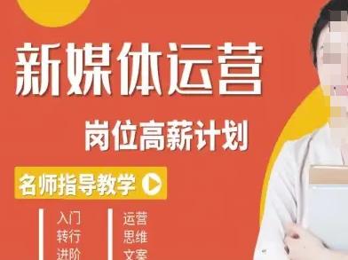 新媒体运营高薪升核培养计划，入门-转行-进阶 图1