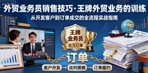 外贸业务员销售技巧，王牌外贸业务的训练 图1