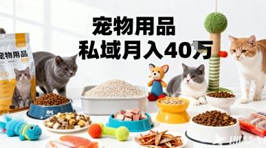 月变现40个!宠物用品私域运营的精准掘金之道玩法 图1