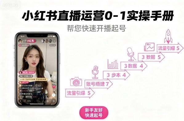 小红书直播运营0-1实操手册，帮您快速开播起号 图1