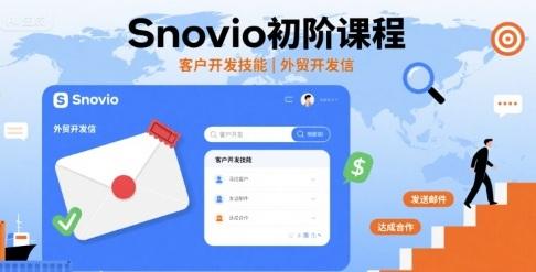 Snovio初阶课程，客户开发技能，外贸开发信 图1