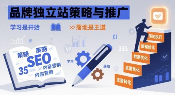 品牌独立站策略与推广，学习是开始，落地是王道 图1