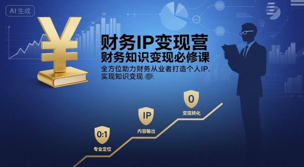 财务IP变现营，财务知识变现必修课，全方位助力财务从业者打造个人IP，实现知识变现 图1