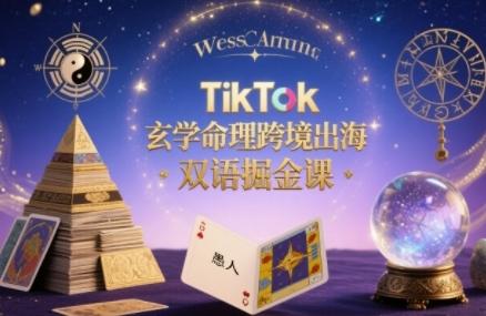 TikTok玄学命理跨境出海双语掘金课，手把手教你用命理知识精准直击海外用户痛点 图1