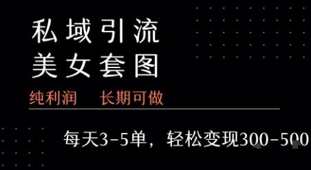 私域卖套图每天3-5单   每单利润99-2张+ 图1