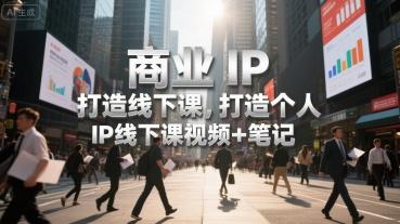 商业IP打造线下课，打造个人 IP线下课视频+笔记 图1