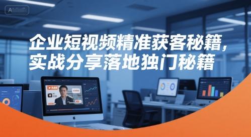 企业短视频精准获客秘籍,实战分享落地独门秘籍 图1