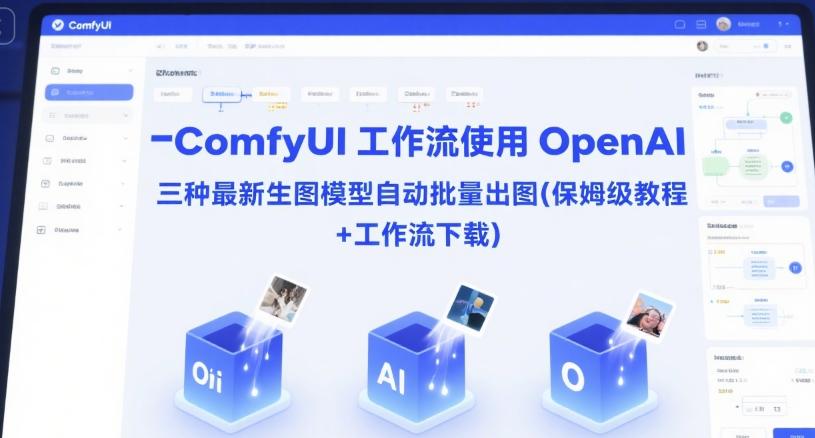ComfyUI 工作流使用 OpenAI 三种最新生图模型自动批量出图(保姆级教程+工作流下载) 图1