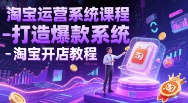 淘宝运营系统课程-打造爆款系统-淘宝开店教程 图1