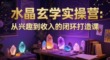水晶玄学实操营：从兴趣到收入的闭环打造课 图1