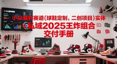 小众暴利赛道(球鞋定制,二创项目)实体+私域2025王炸组合 交付手册 图1